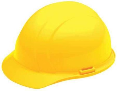 Erb Safety 19762 Front Brim Hard Hat, Type 1, Class E, Pinlock (4-Point), Yellow