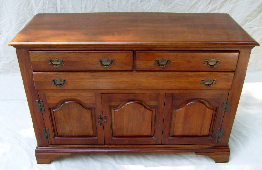 1930's Chippendale Solid Cherry Buffet Server Hickory Mfg. Co.