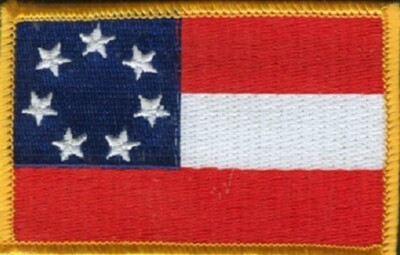 1st National Southern Confederate Dixie Stars and Bars Hook & Loop Morale Patch