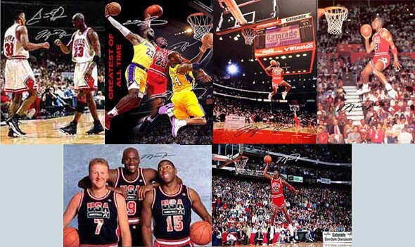 Michael Jordan Lebron James Kobe Basketball Signed Autograph