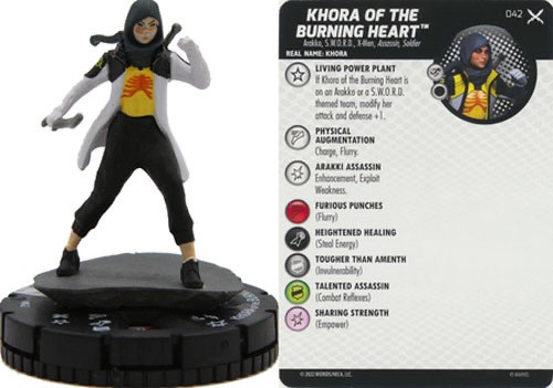 Marvel Heroclix X-Men X of Swords Rare : Khora of the Burning Heart - 042