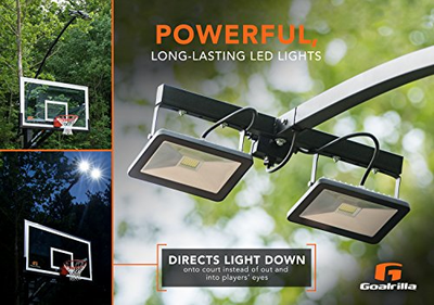 Goalrilla LED Basketball Hoop Light Illuminates backboard, Rim, and Court and