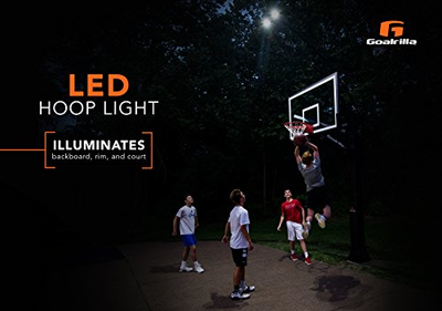 Goalrilla LED Basketball Hoop Light Illuminates backboard, Rim, and Court and