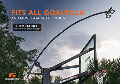 Goalrilla LED Basketball Hoop Light Illuminates backboard, Rim, and Court and