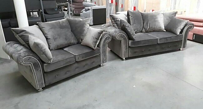NEW PLUSH VELVET 3+2 SEATER SOFAS | in Leith, Edinburgh | Gumtree