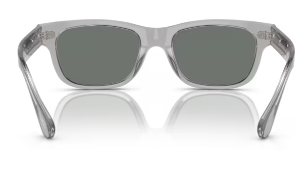 Pre-owned Oliver Peoples Rosson Sun 5540su 1132w5 Grey/regalblue Mirrored Men's Sunglasses In Blue