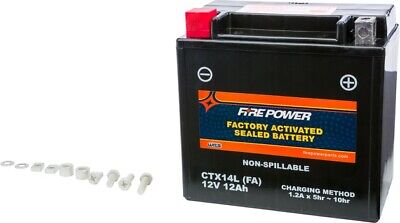 Fire Power Factory Activated Sealed Battery #CTX14L-BS(FA) Harley Davidson/Buell