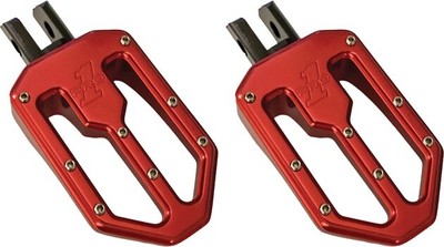 Pro One Performance Moto Footpegs Red #500752R Harley Davidson