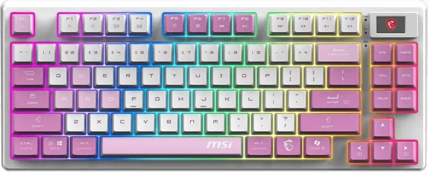 MSI FORGE GK600 TKL W Violet Gaming Keyboard retail