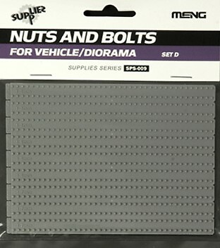 Meng Models SPS9 Nut & Bolt Caps Set D Plastic