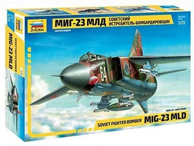 Zvezda 7218 1/72 MIG-23 MLDSoviet Fighter Plastic Model Kit