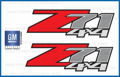 🔥 2 - Z71 4x4 F Chevy 07-13 Decal Sticker Parts for Silverado GMC Sierra truck 