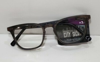 Foster Grant City Sights Conrad Reading Glasses +2.00 (2 pack)