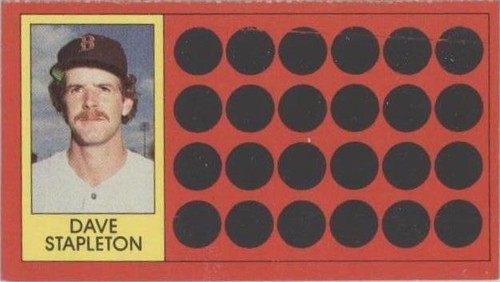 1981 Topps Baseball Scratch-Off - Dave Stapleton #48