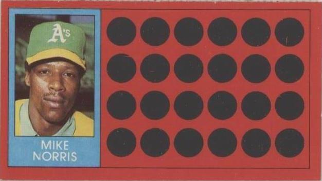 1981 Topps Baseball Scratch-Off - Mike Norris #53