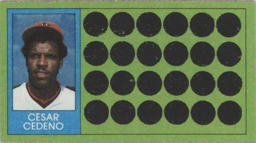 1981 Topps Baseball Scratch-Off - Cesar Cedeno #77