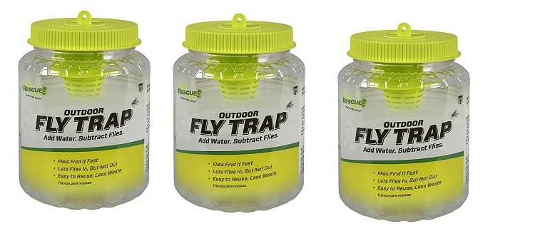 Rescue! FTR-DT12 Outdoor Fly Trap - Green - packaging may vary (3-pack)