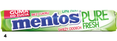 Mentos Pure Fresh Sugarfree chewing gums with liquid NO SUGAR - 15.5g
