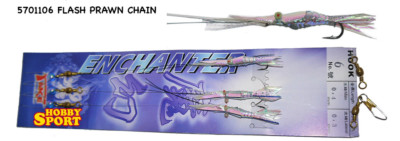 LENZA PICCOLA TRAINA 3 FLASH PRAWN CHAIN  AMO 6 FILO 0,40 ENCHANTER TAKE 5701106
