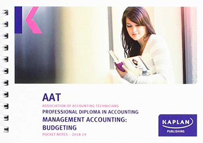 MANAGEMENT ACCOUNTING:BUDGETING - POCKET NOTES (Aat Pocket Notes), Very Good Con