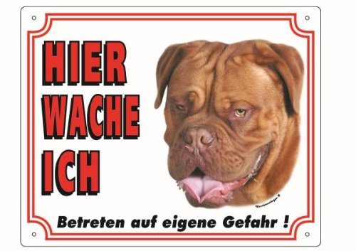 Hunde-Wandschild Hier waches ich