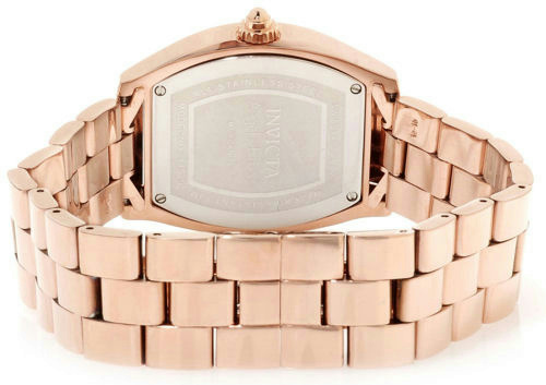 Pre-owned Invicta 14529 Women's Angel Swiss Mop Dial Rose-gold Morganite Stone Bezel Watch
