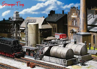 Faller Diesel Fuel Facility Kit III , HO Scale - Picture 1 of 1