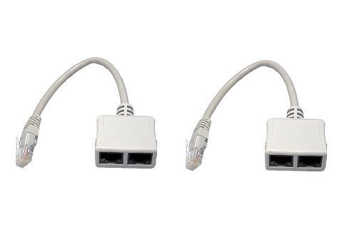 1: 2 сетевых кабельных разветвителя соединителя