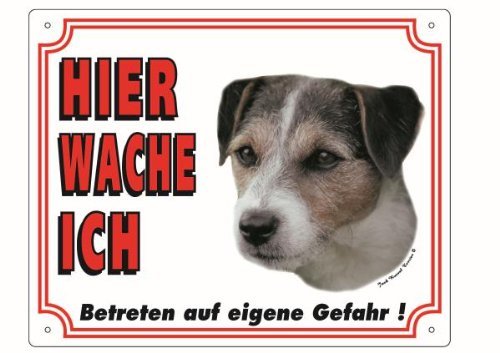 Hunde-Schilder & -Plaketten Hier waches ich
