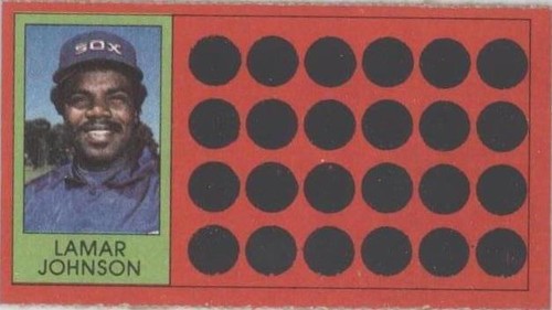 1981 Topps Baseball Scratch-Off - Lamar Johnson #26