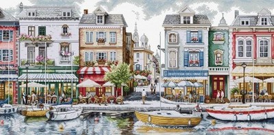 Quayside Cross Stitch Kit ~ Luca S GOLD