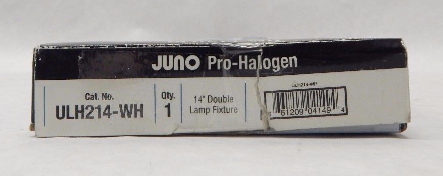 NIB JUNO LIGHTING ULH214WH UNDER LIGHT, HALOGEN, 2-LIGHT, 14