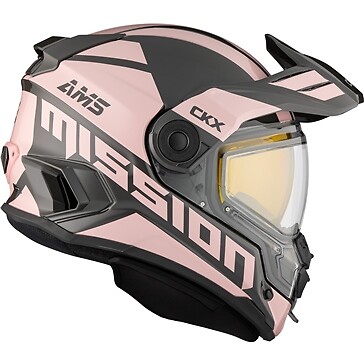 Closeout CKX Mission Space Dual Lens Snowmobile Helmet Glossy Rosewood Size XS