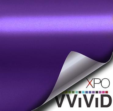 VVivid Xpo Satin Chrome Purple Vinyl Car Wrap Film | V271
