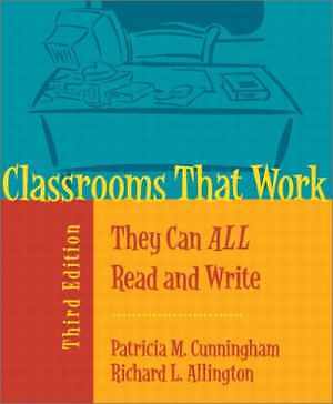 Classrooms That Work: They - Paperback, by Cunningham Patricia M. - Very Good c