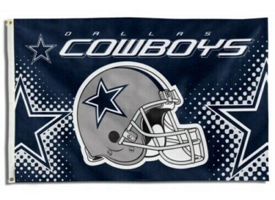 DALLAS COWBOYS 3'X5' FLAG BANNER ***100% Full Color On Both Sides Of Flag***