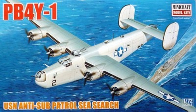 1/72 Scale Aircraft Model NIB Boeing PB4Y-1 USN Liberator Bomber by Minicraft