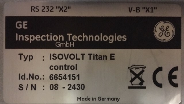GE Industrial X-Ray Titan E 320KV x-ray generators and control