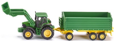SIK1843 Tracteur JOHN DEERE avec Chargeur et Remorque
