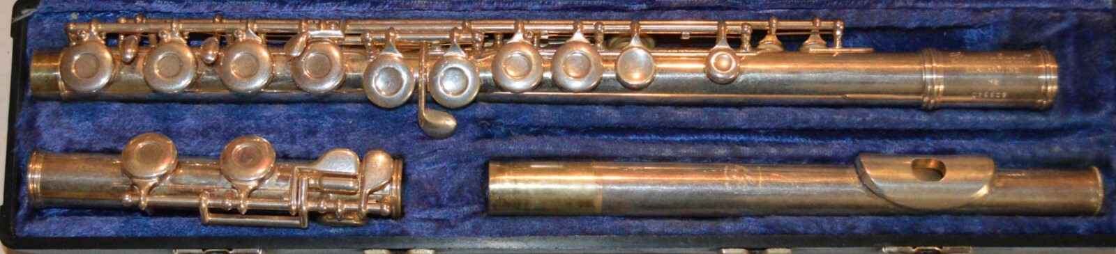 Vintage Silver Plated Gemeinhardt M2 Flute Elkhart Hard Case