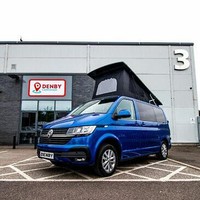 VOLKSWAGEN TRANSPORTER T28 HIGHLINE 150 AUTO RAVENNA BLUE - STOCK A1425