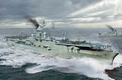 1/700 Trumpeter German DKM Peter Strasser Aircraft Carrier