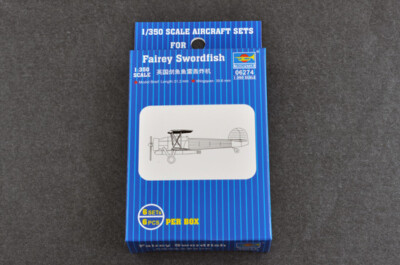 1/350 Trumpeter Fairey Swordfish British BiPlane Aircraft Set (6/Bx)