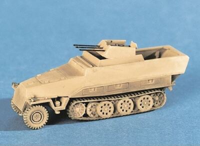 Sd.Kfz. 251/21 Ausf. D Armored Flak Gun Carrier, Trident 90129 Kit 1/87 Scale