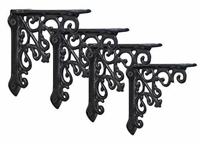 2-Guns and Star Corner Brace Brackets Set Of 2 Western Decor CAST IRON 2-Guns and Star Corner Brace Brackets Set Of 2 Western Decor CAST IRON