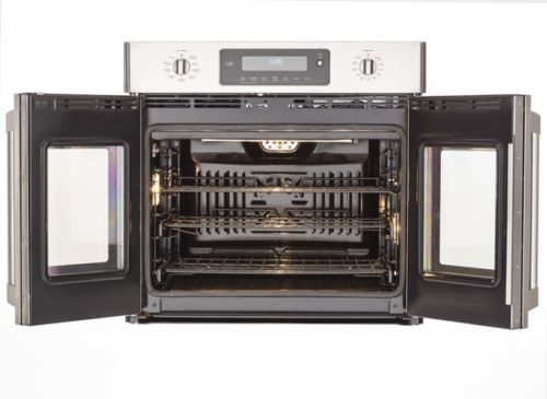 Vitre Extérieure De Four GE – Double Four – Acier Inox Et Noir – WB56T10243