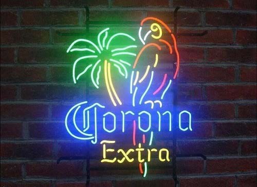 Corona Extra Beer Parrot Palm Tree Bar 20