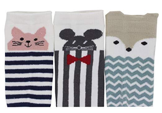 Pro1rise Unisex Baby Knee High Socks Stockings Cartoon Animal Non Slip Tube Long
