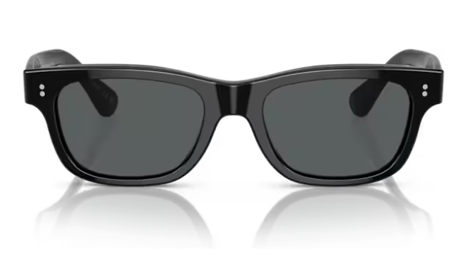 Pre-owned Oliver Peoples Rosson Sun 5540su 1005p2 Black/grey Polarized Men's Sunglasses In Gray