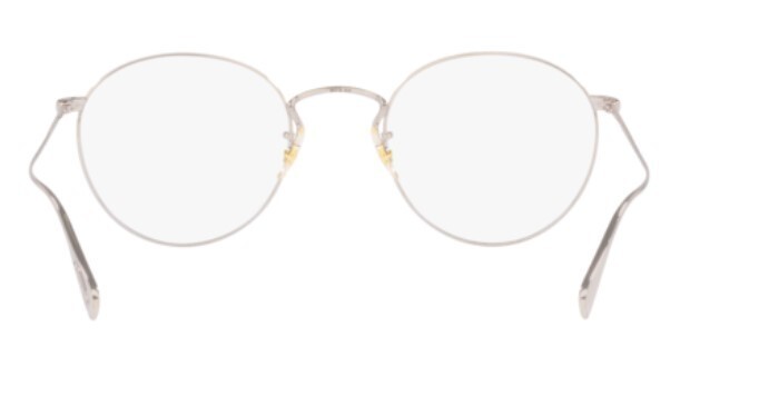 Pre-owned Oliver Peoples 0ov1186 Coleridge 5036 50mm Silver Men's Eyeglasses In Clear